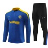 Inter Milan Sweat d'Entraînement Quarter-Zip 2024-25 Bleue Enfant Inter Milan Sweat d'Entraînement Quarter-Zip 2024-25 Bleue Enfant